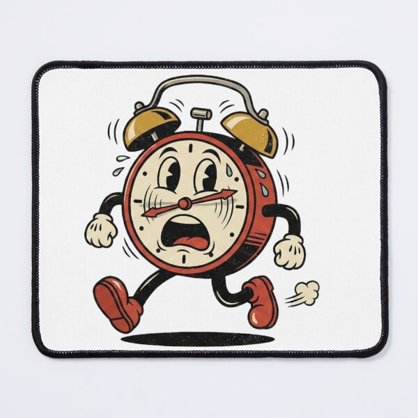 Item preview, Running Out of Time Retro Rubber Hose designed and sold by GeekGuysShop.
