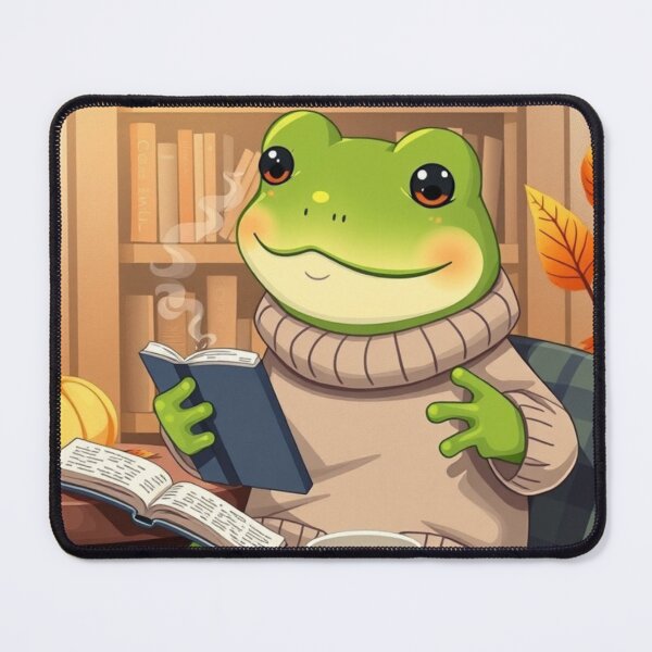 Item preview, Wholesome Frog Reading T-Shirt | Cozy Autumn Animal Art | Cute Fall Tee designed and sold by ArmaanArts.