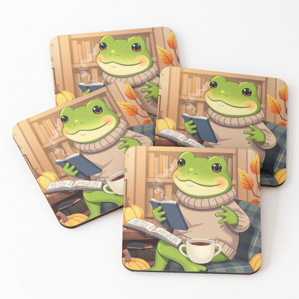 Item preview, Wholesome Frog Reading T-Shirt | Cozy Autumn Animal Art | Cute Fall Tee designed and sold by ArmaanArts.
