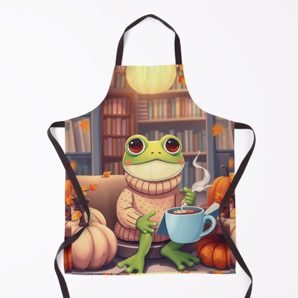 Item preview, Cute Frog Reader T-Shirt | Cozy Fall Frog | Book Lover Aesthetic Tee designed and sold by ArmaanArts.