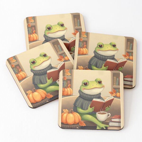 Item preview, Cute Autumn Frog T-Shirt | Frog Reading Book | Cozy Fall Cottagecore Tee designed and sold by ArmaanArts.