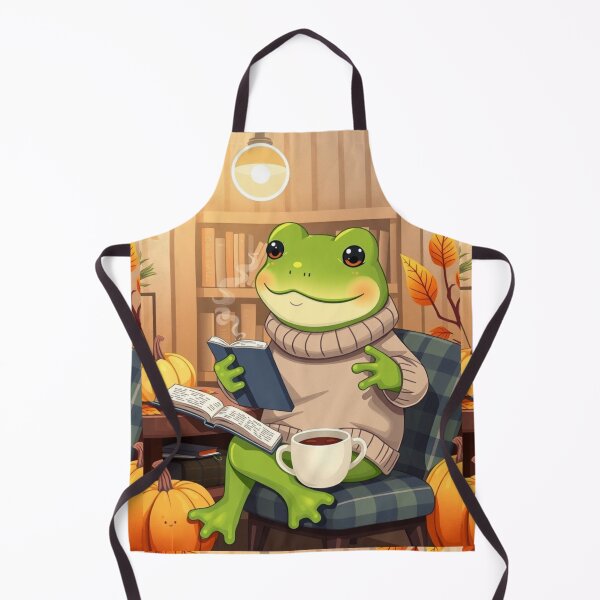 Item preview, Wholesome Frog Reading T-Shirt | Cozy Autumn Animal Art | Cute Fall Tee designed and sold by ArmaanArts.