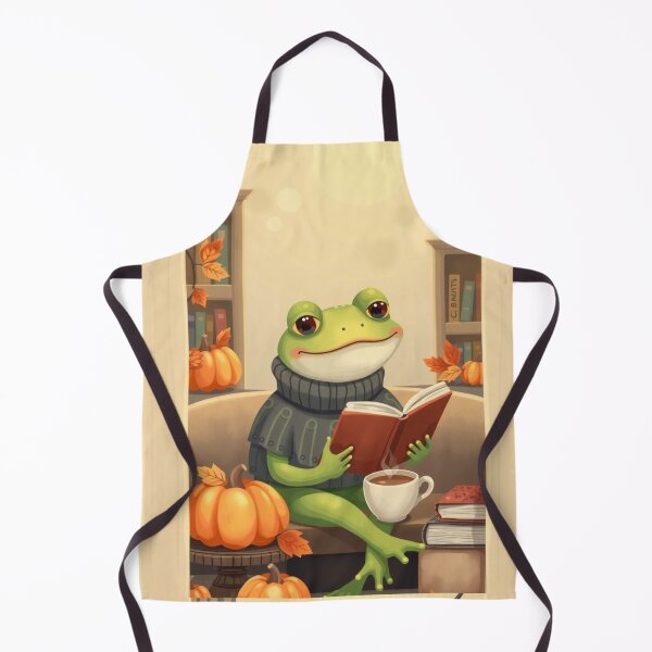 Item preview, Cute Autumn Frog T-Shirt | Frog Reading Book | Cozy Fall Cottagecore Tee designed and sold by ArmaanArts.