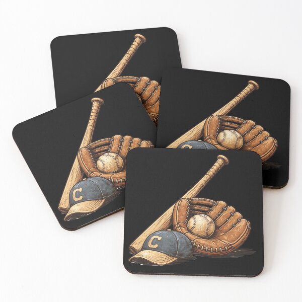 Item preview, Classic Baseball Gear – Glove Bat and Cap Vintage Sports Design designed and sold by RMTrendy.