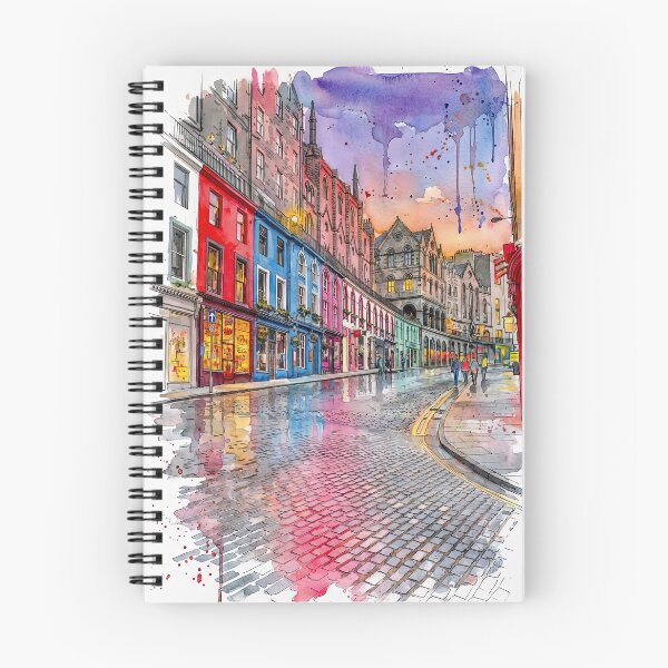 Item preview, Victoria Street, Edinburgh, Watercolour designed and sold by davidelder.