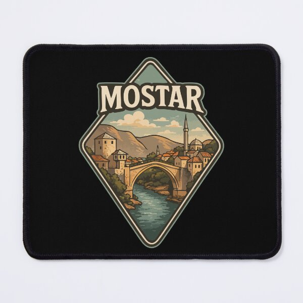 Item preview, Mostar Bosnia And Herzegovina Vintage Travel designed and sold by TomFrontierArt.