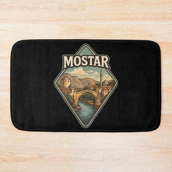 Item preview, Mostar Bosnia And Herzegovina Vintage Travel designed and sold by TomFrontierArt.