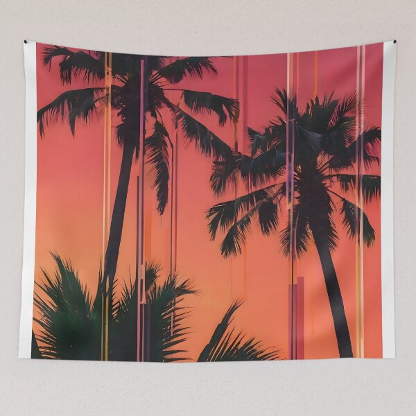 Item preview, Palm Dreams at Dusk Art Print designed and sold by PrintBLAIDE.