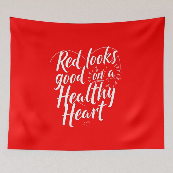 Item preview, Red Looks Good on a Healty Heart Essential T-Shirt designed and sold by Martysstore.