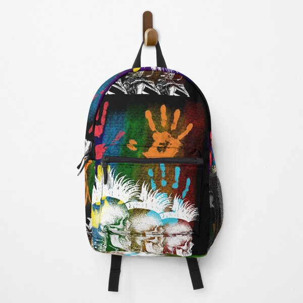 Item preview, Colorful Punk Skulls – Rainbow Rebellion Handprints designed and sold by IsaBellCreative.