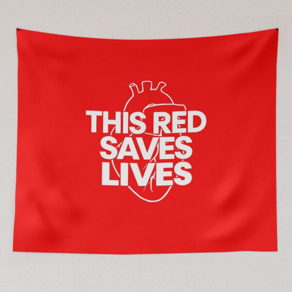 Item preview, This Red Saves Lives Essential T-Shirt designed and sold by Martysstore.