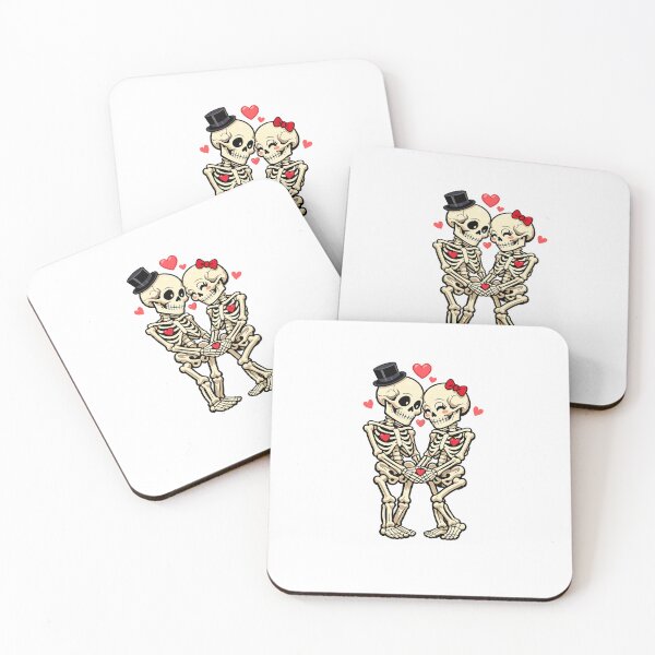 Item preview, Cute Skeleton Couple Holding Hands – Valentine’s Day Love Design designed and sold by MirAgency.