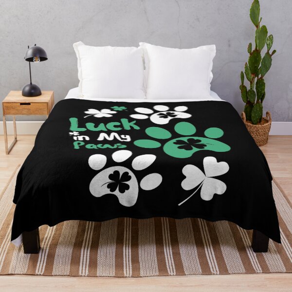 Item preview, Luck in My Paws - Artwork for Pet and Clover Lovers designed and sold by NaturEdeN.