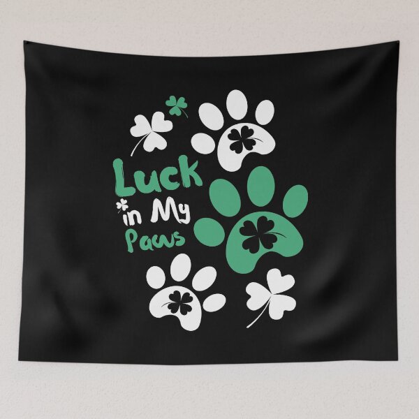 Item preview, Luck in My Paws - Artwork for Pet and Clover Lovers designed and sold by NaturEdeN.