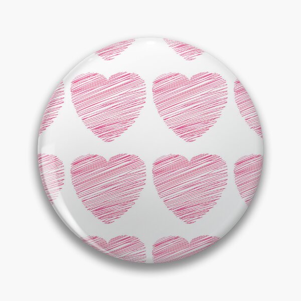Item preview, Pink Scribble Heart Saint Valentine's Day - Minimalist Sketchy Love Doodle Art Print designed and sold by DesignArtist.ia.