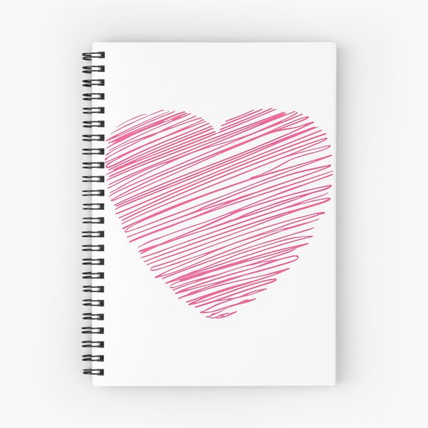 Item preview, Pink Scribble Heart Saint Valentine's Day - Minimalist Sketchy Love Doodle Art Print designed and sold by DesignArtist.ia.