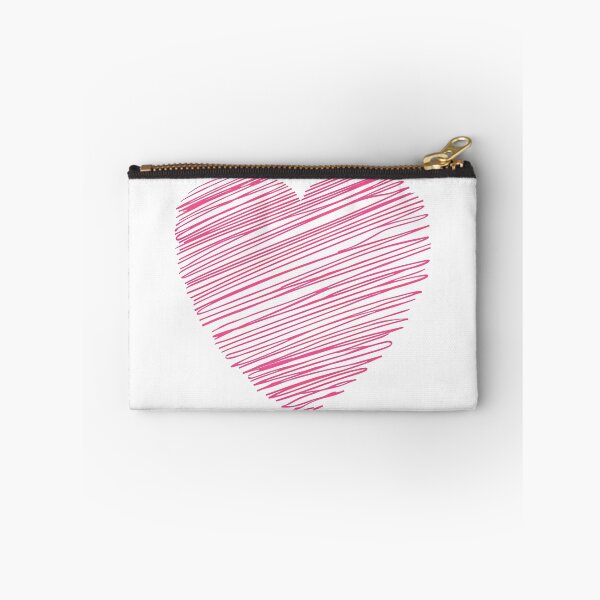 Item preview, Pink Scribble Heart Saint Valentine's Day - Minimalist Sketchy Love Doodle Art Print designed and sold by DesignArtist.ia.