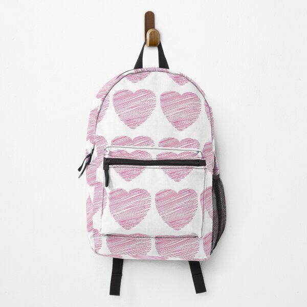 Item preview, Pink Scribble Heart Saint Valentine's Day - Minimalist Sketchy Love Doodle Art Print designed and sold by DesignArtist.ia.