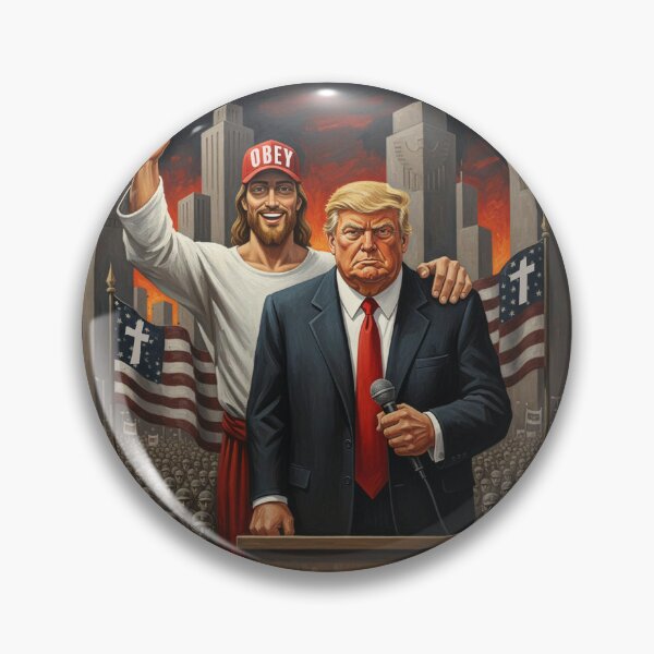Artikelvorschau, Gehorcht Jesus und Donald Trump – Orwellscher Faschismus entworfen und verkauft von irregulargoods.