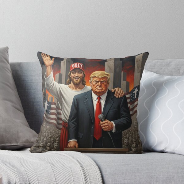 Item preview, Obey Jesus and Donald Trump Orwellian Fascism designed and sold by irregulargoods.