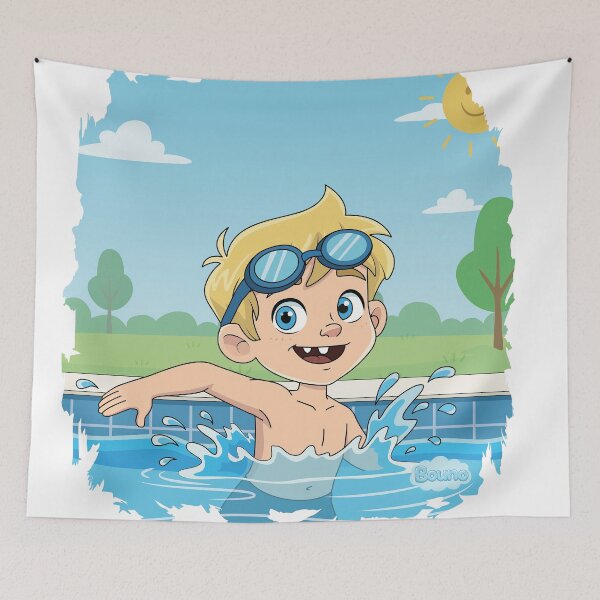 Item preview, Bouno’s Pool Day - Little Swimmer Having Fun designed and sold by BounoWorld.