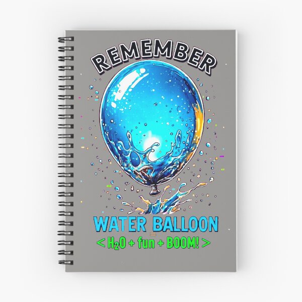 Item preview, REMEMBER THE GAME No. 2 - Water Balloon = H2O+fun+Boom designed and sold by Shift-Bloom.