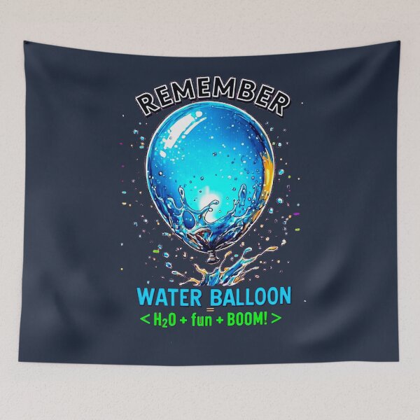 Item preview, REMEMBER THE GAME No. 2 - Water Balloon = H2O+fun+Boom designed and sold by Shift-Bloom.