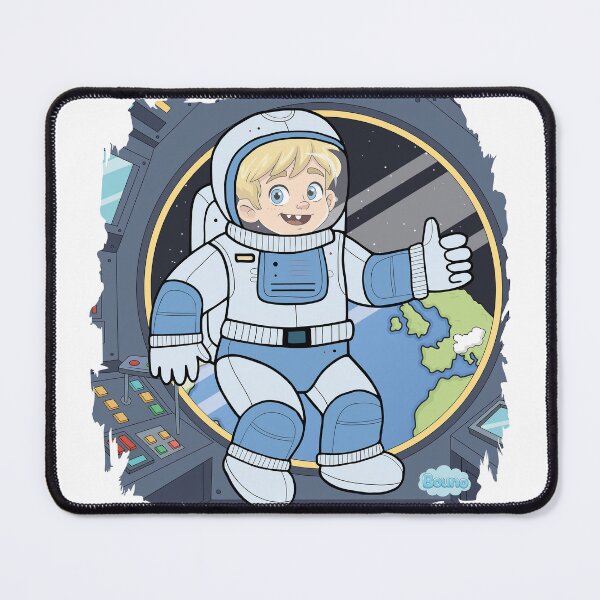 Item preview, Bouno’s Space Mission - Little Astronaut Piloting a Spaceship designed and sold by BounoWorld.