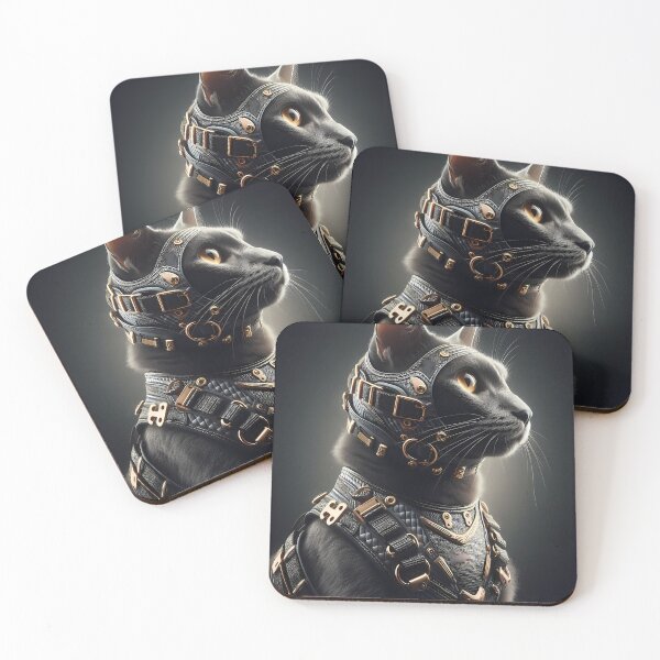 Item preview, Elite Gold Luxury Carbon Fiber Cat designed and sold by CyberPawArt.