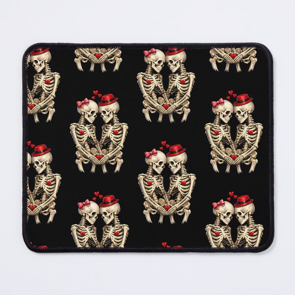 Item preview, Skeleton Couple in Love Holding Heart – Valentine’s Day Romantic Design designed and sold by MirAgency.