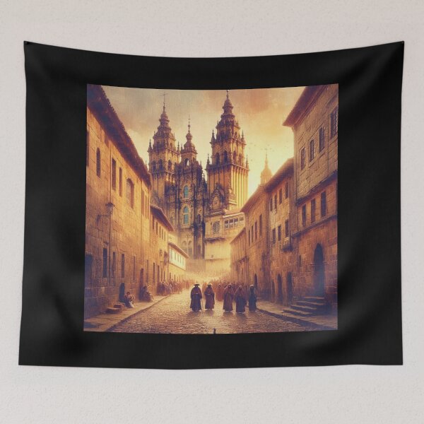 Item preview, Golden Streets in a Medieval City designed and sold by Sybille-Yates.