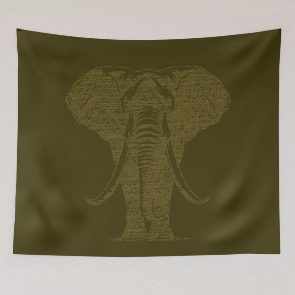 Item preview, Scribbled elephant designed and sold by BeJahMan.