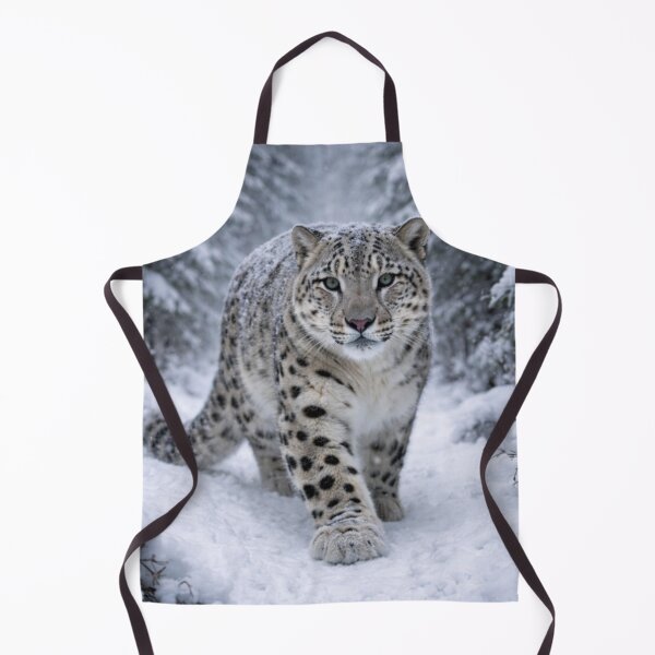 Item preview, Snow Leopard in Winter Forest – Powerful Wildlife Art designed and sold by Darlin8888.