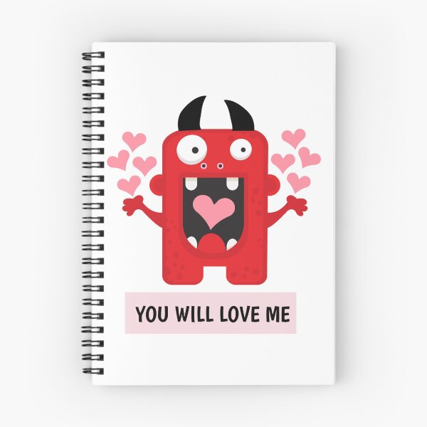 Item preview,  Illustration with Monster and Text "You Will Love Me" and Heart Decoration designed and sold by AlginaPugachova.