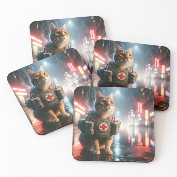 Item preview, Tactical Medic First Aid Rescue Cat designed and sold by CyberPawArt.