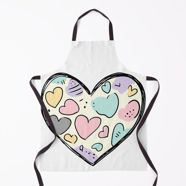 Item preview, Pastel Doodle Heart Fill Saint Valentine's Day - Cute Tiny Hearts Pattern Art Print designed and sold by DesignArtist.ia.