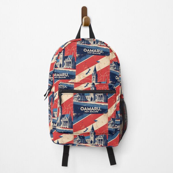 Item preview, Oamaru New Zealand Retro Vintage Travel Design designed and sold by TravelersGems.