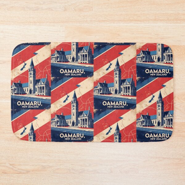 Item preview, Oamaru New Zealand Retro Vintage Travel Design designed and sold by TravelersGems.