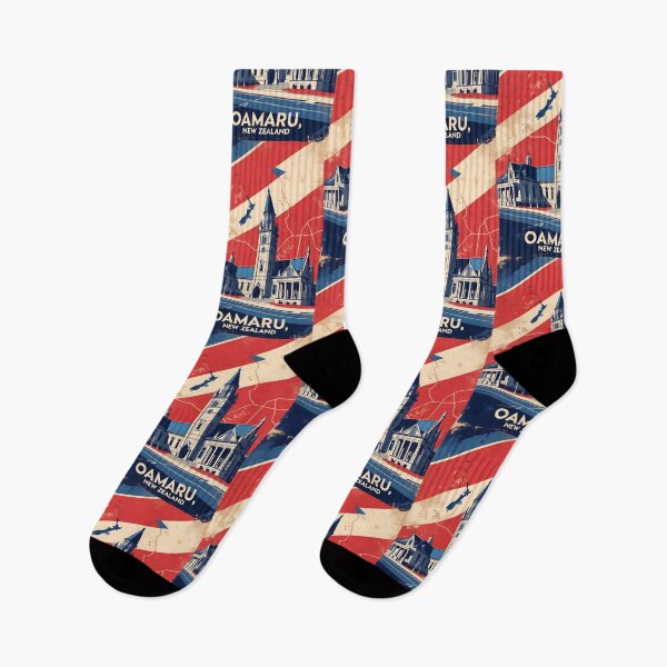 Item preview, Oamaru New Zealand Retro Vintage Travel Design designed and sold by TravelersGems.