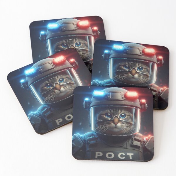 Item preview, Shield Wall Riot Control Urban Cat designed and sold by CyberPawArt.
