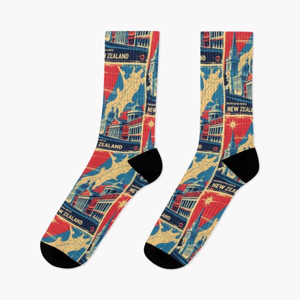 Item preview, Palmerston North New Zealand Retro Vintage Travel Design designed and sold by TravelersGems.