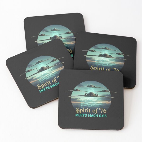 Item preview, Spirit of ’76 Meets Mach 0.95 — Patriotic Stealth Aviation Art designed and sold by Orbit&Ink.