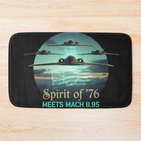 Item preview, Spirit of ’76 Meets Mach 0.95 — Patriotic Stealth Aviation Art designed and sold by Orbit&Ink.