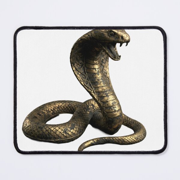 Item preview, Golden Cobra - Antique Gold Snake Design designed and sold by Neon Nature Studio.
