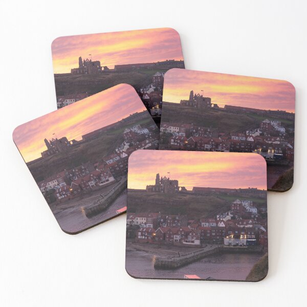 Item preview, Whitby Harbour and Abbey at Sunrise designed and sold by AstrallRosePhotos.
