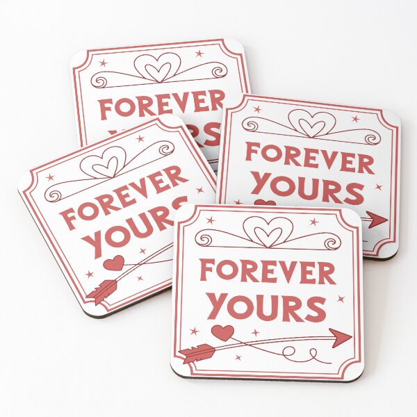 Item preview, Forever Yours – Valentine Love Typography Design designed and sold by Pawcrafted.