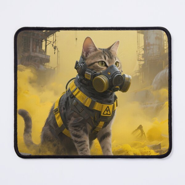 Item preview, Bio Hazard Gas Mask Tactical Cat designed and sold by CyberPawArt.