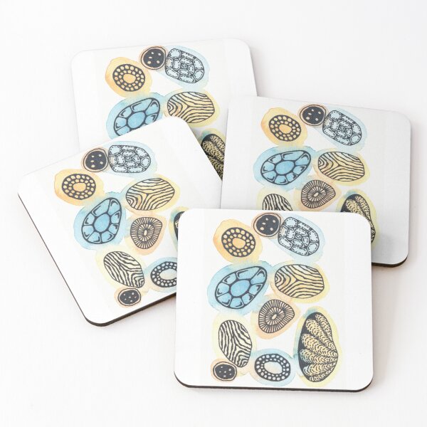 Item preview, Organic Pebbles - Zen Patterns Watercolor and Ink designed and sold by Happy-shop2.