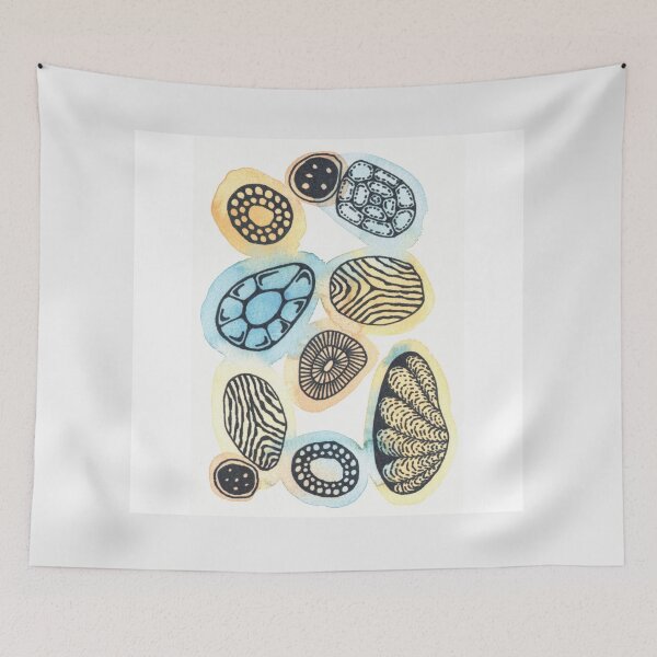 Item preview, Organic Pebbles - Zen Patterns Watercolor and Ink designed and sold by Happy-shop2.