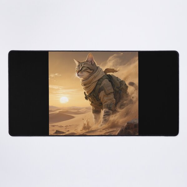 Item preview, Sand Ghost Desert Nomad Cat designed and sold by CyberPawArt.